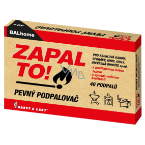 BALhome Zapal To, pevný podpalovač, 40 podpalů