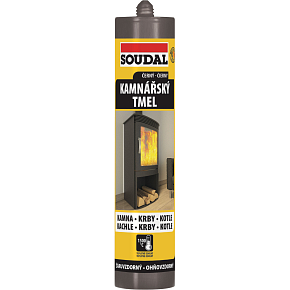 Soudal kamnářský tmel do 1500 °C, černý, 280 ml Soudal kamnářský tmel do 1500 °C, černý, 280 ml