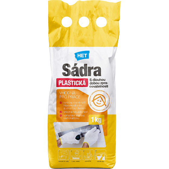 Het sádra bílá plastická, 1 kg