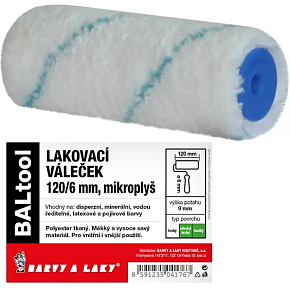 BARVY A LAKY HOSTIVAŘ mikroplyš váleček na malování pro držák 6 mm, 120 mm
