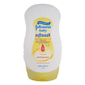 Johnsons Baby Softwash s kapkou oleje krémový sprchový gel pro děti 250 ml