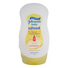 Johnsons Baby Softwash s kapkou oleje krémový sprchový gel pro děti 250 ml