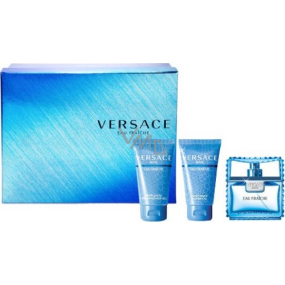 Versace Eau Fraiche Man toaletní voda 50 ml + sprchový gel 50 ml + šampon 50 ml, dárková sada