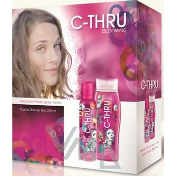 C-Thru Blooming deodorant sprej 150 ml + sprchový gel 250 ml, pro ženy kosmetická sada