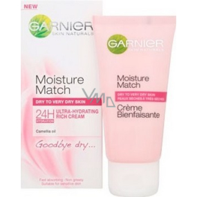 Garnier Skin Naturals Moisture Match 24h bohatý vyživující krém 50 ml