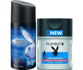Playboy Super Playboy for Him deodorant sprej pro muže 150 ml + balzám po holení 100 ml, kosmetická sada