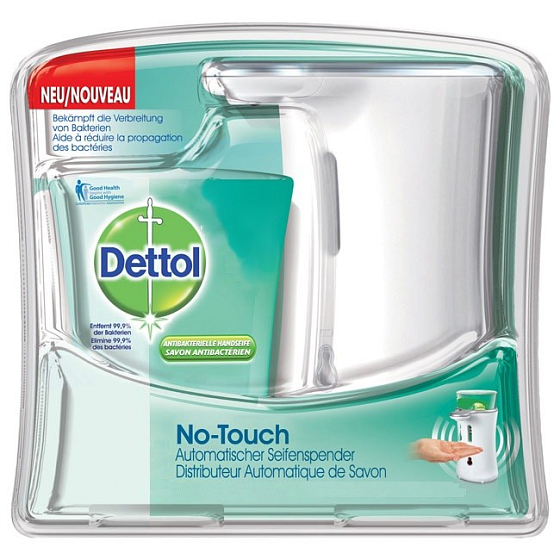 Dettol Bezdotykový dávkovač mýdla a náplň s mýdlem 250 ml