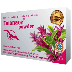 Phoenix Division Emanace powder zelený čaj, kurkuma, pepř 75 g