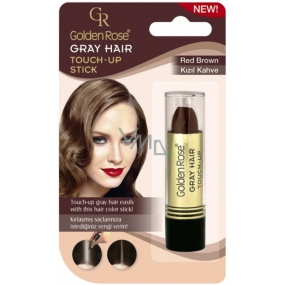 Golden Rose Gray Hair Touch-Up Stick barvící korektor na odrostlé a šedivé vlasy 04 Red Brown 5,2 g
