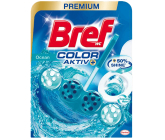 Bref Color Aktiv Ocean WC blok pro hygienickou čistotu a svěžest Vaší toalety, obarvuje vodu do tyrkysového odstínu 50 g