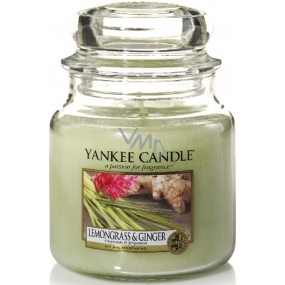Yankee Candle Lemongrass & Ginger - Citrónová tráva a zázvor vonná svíčka Classic střední sklo 411 g