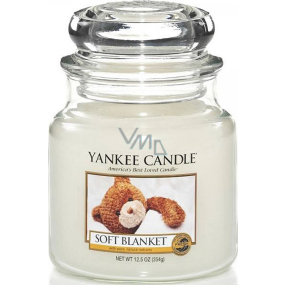 Yankee Candle Soft Blanket - Jemná přikrývka vonná svíčka Classic střední sklo 411 g