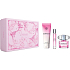 Versace Bright Crystal toaletní voda pro ženy 90 ml + toaletní voda 10 ml + sprchový gel 150 ml, dárková sada