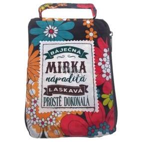 Albi Skládací taška na zip do kabelky se jménem Mirka 42 x 41 x 11 cm
