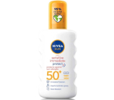 Nivea Sun OF 50+ Sensitive voděodolný sprej na opalování 200 ml