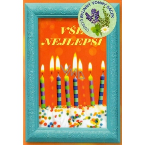 NeoCos Bylinkové přání k narozeninám s vonným sáčkem Vše nejlepší Pomeranč 05