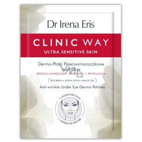 Dr Irena Eris Clinic Way maska, dermo-polštářky proti vráskám pro oblast očí 1 x 2 kusy