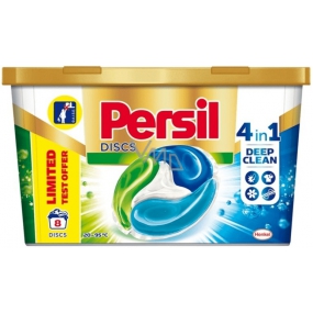 Persil Discs Regular 4v1 kapsle na praní bílého a stálobarevného prádla box 8 dávek 200 g