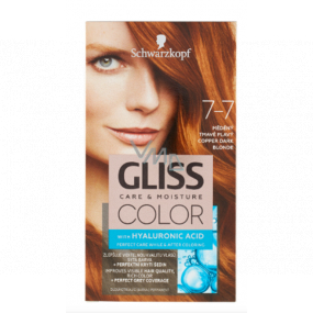 Schwarzkopf Gliss Color barva na vlasy 7-7 Měděný tmavě plavý 2 x 60 ml