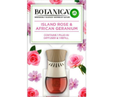 Air Wick Botanica Exotická růže a africká pelargónie elektrický osvěžovač komplet 19 ml