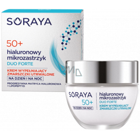 Soraya Hyaluronic Micro-Injection Duo Forte 50+ krém proti vráskám vyplňující trvalé vrásky na den/noc 50 ml