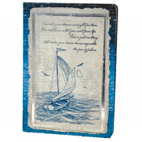 Ditipo Deník Antique plachetnice A5 15 x 21 cm