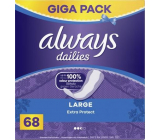 Always Dailies Extra Protect Large s jemnou vůní slipové intimní vložky 68 kusů