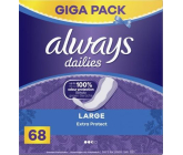 Always Dailies Extra Protect Large s jemnou vůní slipové intimní vložky 68 kusů