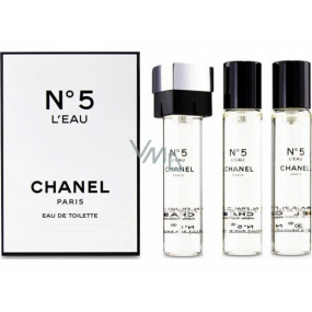 Chanel No.5 L Eau toaletní voda náhradní náplň pro ženy 3 x 20 ml