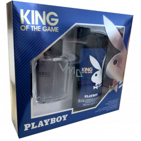 Playboy King of The Game toaletní voda 60 ml + sprchový gel 250 ml, dárková sada pro muže