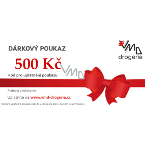 Dárkový poukaz elektronicky na nákup zboží na e-shopu v hodnotě 500 Kč
