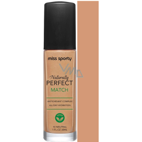 Miss Sporty Naturally Perfect Match make-up 10 Neutral 30 ml