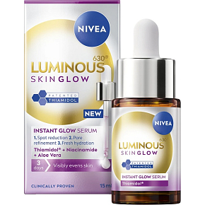 Nivea pleťové sérum Luminous Skin Glow 15 ml Nivea pleťové sérum Luminous Skin Glow 15 ml