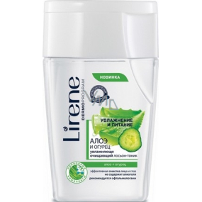 Lirene Aloe and Cucumber hydratační čisticí tonik 2v1 na obličej a oči 125 ml