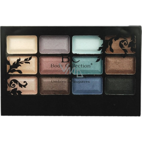 Body Collection Beauty Shadows kosmetická paletka očních stínů 14502 12 x 0,7 g