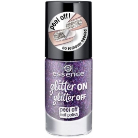 Essence Glitter on Glitter Off Peel Off Nail Polish slupovací lak na nehty 04 Spotlight On! 8 ml