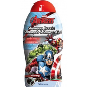 Marvel Avengers 2v1 sprchový a vlasový gel s bambuckým máslem pro děti 300 ml