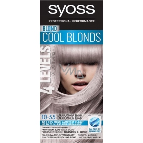 Syoss Blond Cool Blonds barva na vlasy 10-55 Ultra platinová blond 50 ml