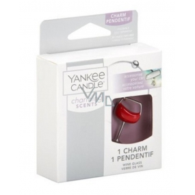 Yankee Candle Charming Scents kovový přívěsek Wine Glass na visačku do auta