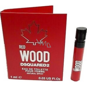 Dsquared2 Red Wood toaletní voda pro ženy 1 ml s rozprašovačem, odstřik