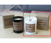 Lima Natur Wick Black & White Vanilka a skořice Aroma svíčka dřevěný knot bílá 175 g 1 kus