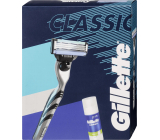 Gillette Mach3 holící strojek + Mach3 Sensitive pěna na holení 100 ml, kosmetická sada pro muže