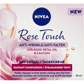 Nivea Rose Touch denní krém proti vráskám 50 ml