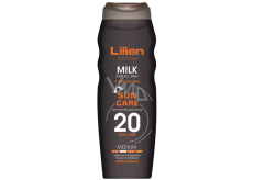 Lilien Sun Active SPF20 voděodolné mléko na opalování 200 ml