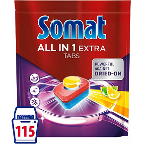 Somat All In 1 Extra Lemon XXXL tablety do myčky 115 kusů