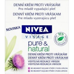 Nivea Visage Pure & Natural denní krém proti vráskám 50 ml