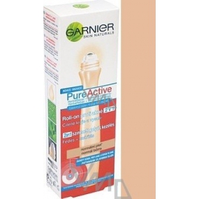 Garnier Skin Naturals Pure Active 2v1 roll-on proti akné pro normální pleť 15 ml