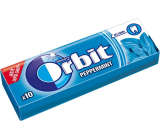 Wrigleys Orbit Peppermint žvýkačky bez cukru dražé 10 kusů 14 g