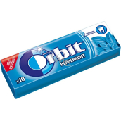 Wrigleys Orbit Peppermint žvýkačky bez cukru dražé 10 kusů 14 g