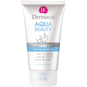 Dermacol Aqua Beauty 3v1 Face Cleansing Gel mycí gel na obličej 150 ml